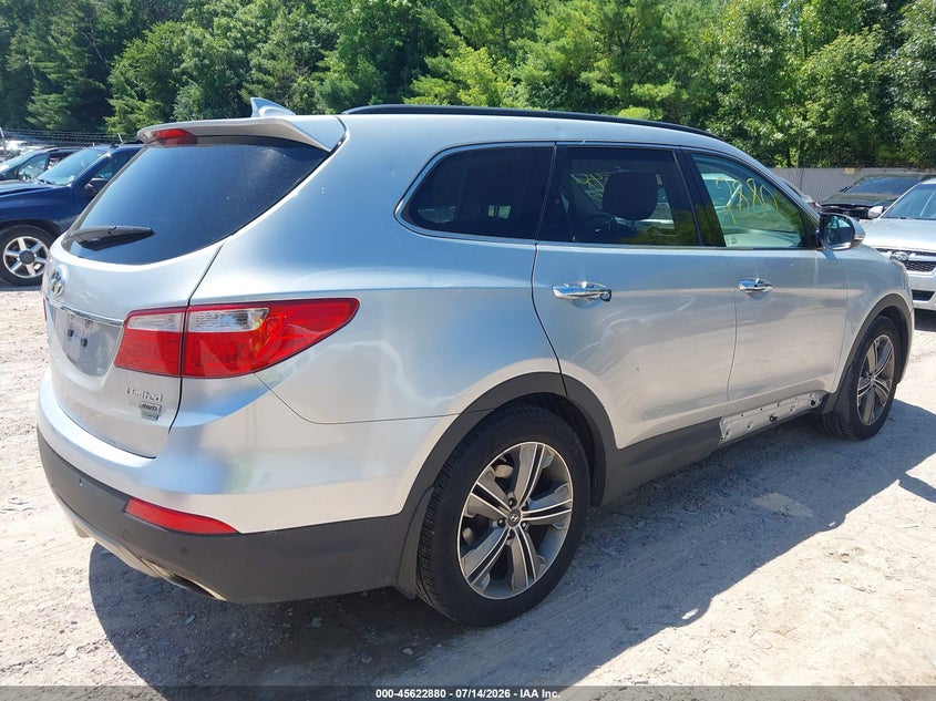 2014 Hyundai Santa fe VIN KM8SRDHF6EU087400 IAAI salvage auction — HAIL, Junk Bill Of Sale Mv2459 (Wisconsin), sold $1,700 on 2026-07-29 (photo 4)