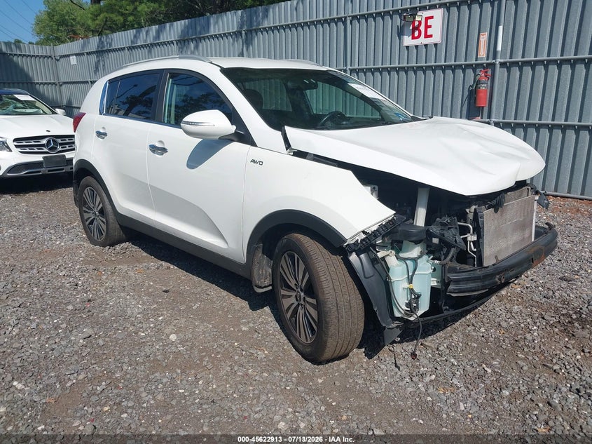 2015 Kia Sportage VIN KNDPCCAC2F7767493 IAAI salvage auction — FRONT END, Salvage Title, sold $1,150 on 2026-08-02 (photo 1)