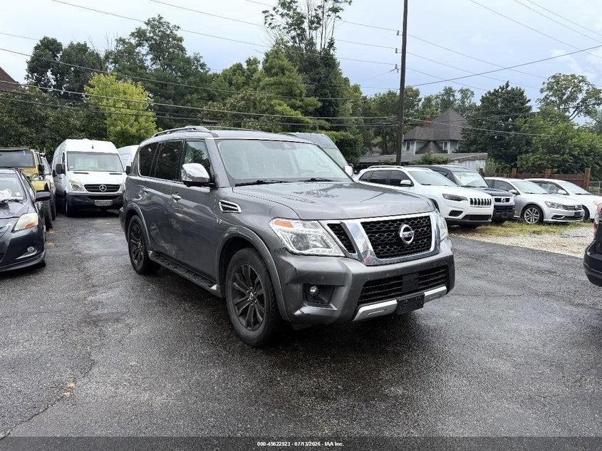 2018 Nissan Armada VIN JN8AY2NE2JX700158 IAAI salvage auction — NORMAL WEAR, Clear (Montana), sold $7,200 on 2026-07-22 (photo 1)