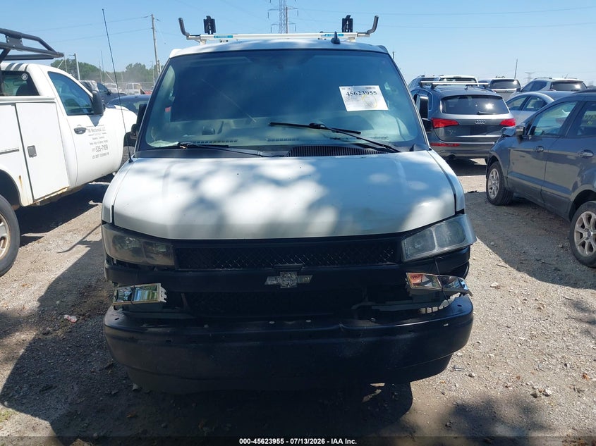 2019 Chevrolet Express 2500 VIN 1GCWGAFG3K1289372 IAAI salvage auction — NORMAL WEAR, Clear (Indiana), sold $3,425 on 2026-07-23 (photo 6)