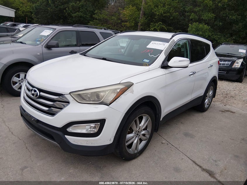 2013 Hyundai Santa fe VIN 5XYZU3LAXDG038790 IAAI salvage auction — NORMAL WEAR, Clear (Illinois), sold $2,850 on 2026-07-20 (photo 2)