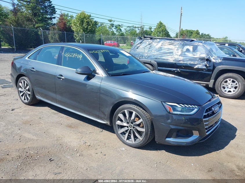 2023 Audi A4 VIN WAUBBAF43PN012544 — IAAI salvage auction photo