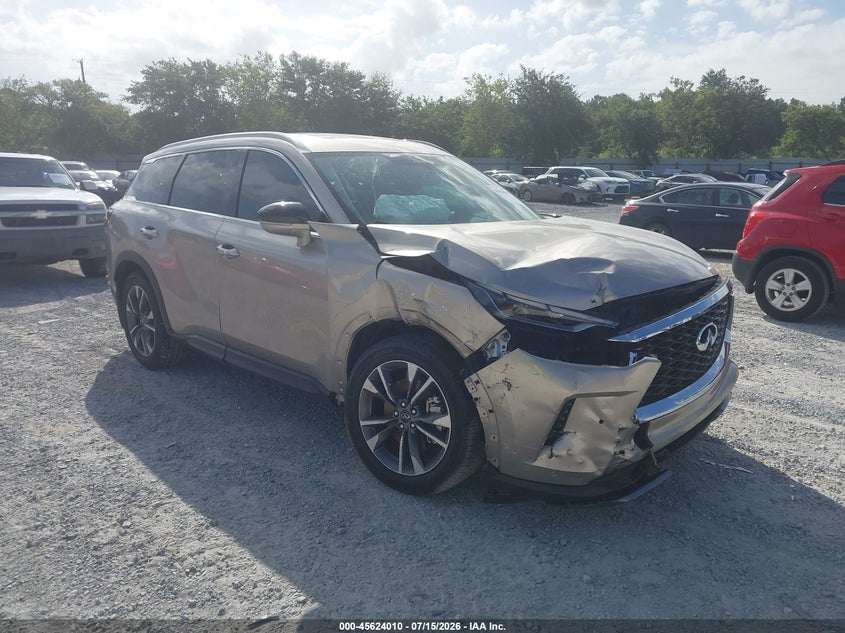 2022 Infiniti Qx60 VIN 5N1DL1FR9NC335974 IAAI salvage auction — RIGHT FRONT, Salvage Title, sold $3,050 on 2026-09-26 (photo 1)