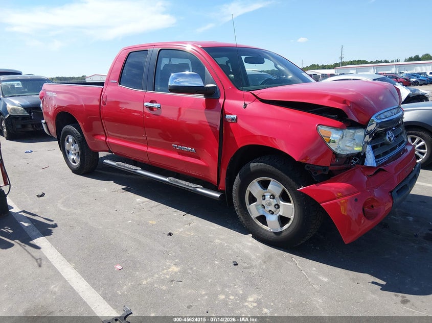 2007 Toyota Tundra VIN 5TFBV58177X019845 IAAI salvage auction — FRONT END, Salvage (North Carolina), sold $3,550 on 2026-08-02 (photo 1)