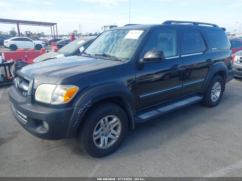 2006 Toyota Sequoia VIN 5TDZT38A06S274463 IAAI salvage auction — NORMAL WEAR, Clear - Dealer Only (California), sold $825 on 2026-07-30 (photo 2)