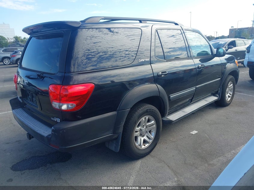 2006 Toyota Sequoia VIN 5TDZT38A06S274463 IAAI salvage auction — NORMAL WEAR, Clear - Dealer Only (California), sold $825 on 2026-07-30 (photo 4)