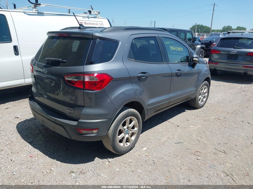 2018 Ford Ecosport VIN MAJ6P1UL4JC173980 IAAI salvage auction — NORMAL WEAR, Clear (Indiana), sold $475 on 2026-07-22 (photo 4)