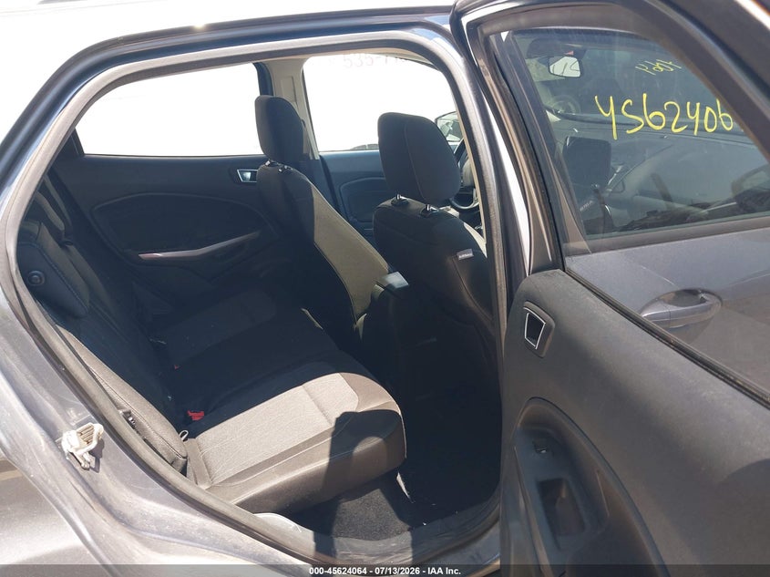 2018 Ford Ecosport VIN MAJ6P1UL4JC173980 IAAI salvage auction — NORMAL WEAR, Clear (Indiana), sold $475 on 2026-07-22 (photo 8)
