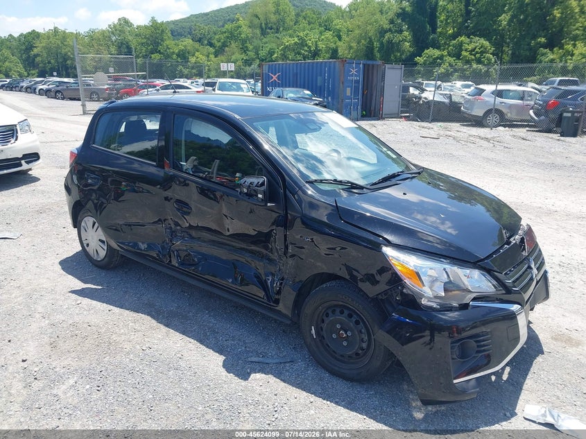 2024 Mitsubishi Mirage VIN ML32AUHJXRH028724 IAAI salvage auction — SIDE, Salvage Title, sold $1,950 on 2026-07-28 (photo 1)