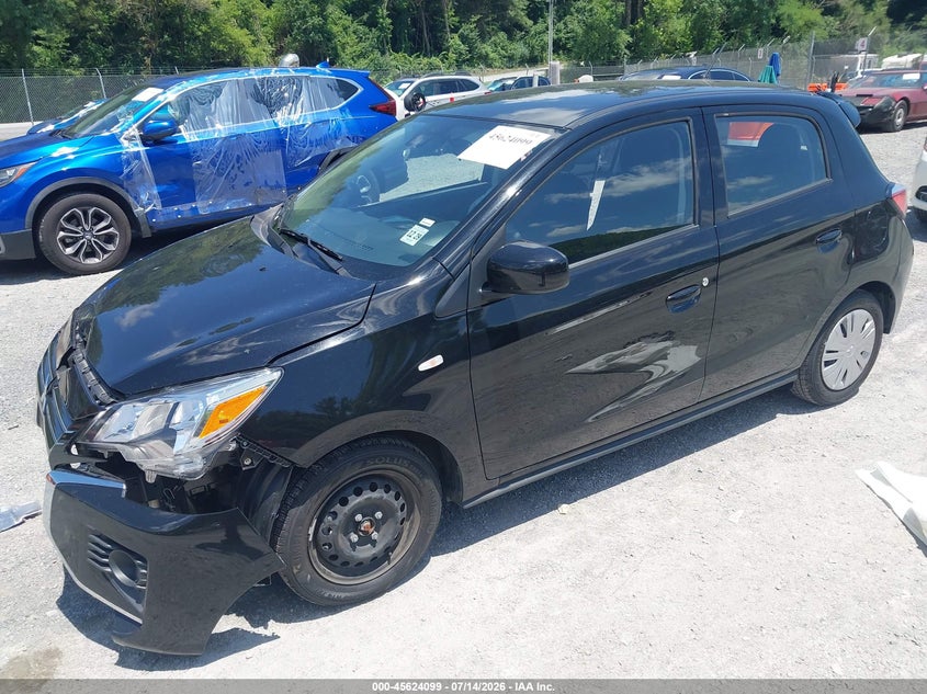 2024 Mitsubishi Mirage VIN ML32AUHJXRH028724 IAAI salvage auction — SIDE, Salvage Title, sold $1,950 on 2026-07-28 (photo 2)