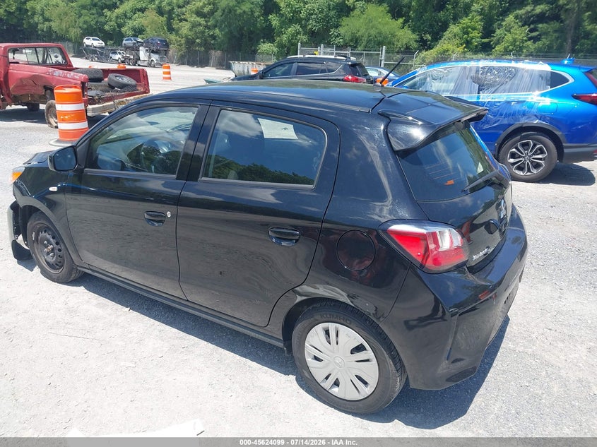 2024 Mitsubishi Mirage VIN ML32AUHJXRH028724 IAAI salvage auction — SIDE, Salvage Title, sold $1,950 on 2026-07-28 (photo 3)