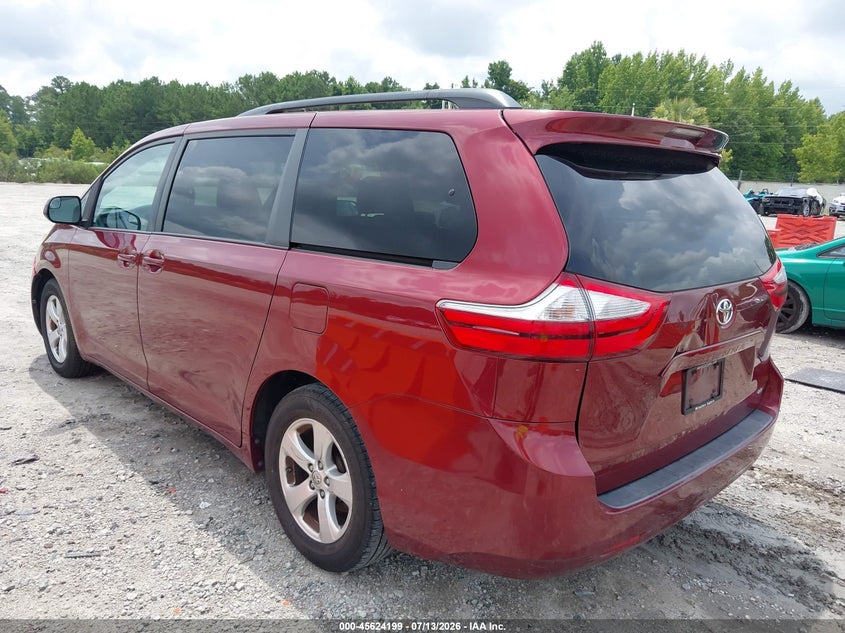 2016 Toyota Sienna VIN 5TDKK3DC7GS693391 IAAI salvage auction — NORMAL WEAR, Salvage Title, sold $400 on 2026-07-28 (photo 3)