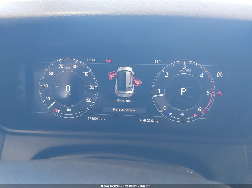 2018 Land rover Range rover velar VIN SALYB2RN9JA768006 IAAI salvage auction — UNKNOWN, Previously Damaged (North Dakota), sold $11,000 on 2026-07-24 (photo 7)