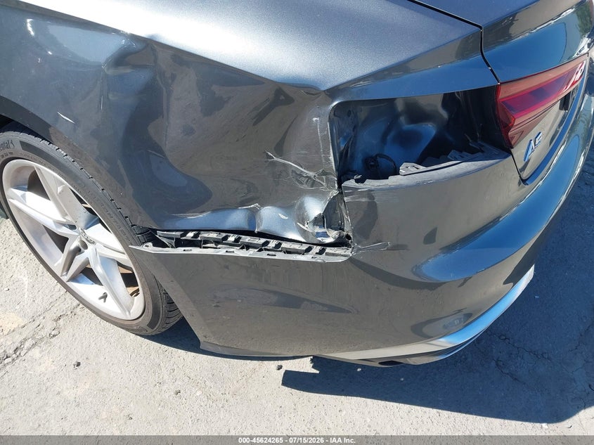 2022 Audi A5 VIN WAUSAAF54NA025304 IAAI salvage auction — REAR END, Salvage Title, sold $7,700 on 2026-08-19 (photo 6)