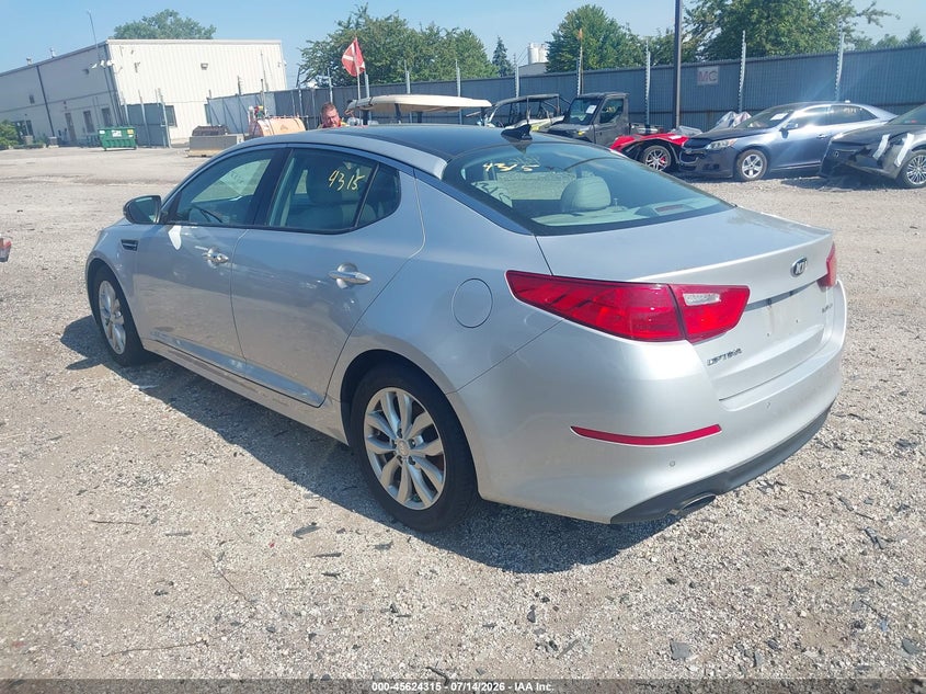 2014 Kia Optima VIN 5XXGN4A72EG298236 IAAI salvage auction — NORMAL WEAR, Clear (Illinois), sold $775 on 2026-07-27 (photo 3)