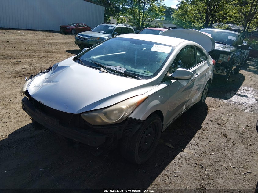 2013 Hyundai Elantra VIN KMHDH6AE4DU007681 IAAI salvage auction — NORMAL WEAR, Clear (Virginia), sold $350 on 2026-07-30 (photo 2)