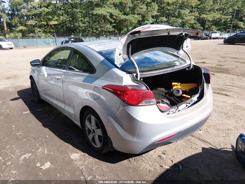 2013 Hyundai Elantra VIN KMHDH6AE4DU007681 IAAI salvage auction — NORMAL WEAR, Clear (Virginia), sold $350 on 2026-07-30 (photo 3)