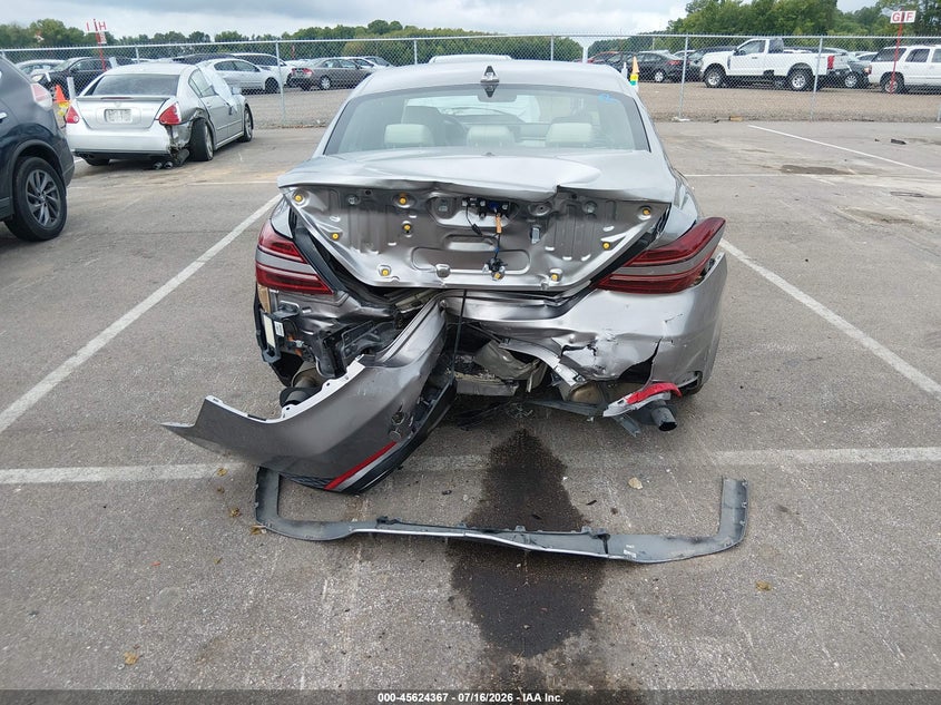 2025 Genesis G70 VIN KMTG34SC9SU155311 IAAI salvage auction — REAR END, Wait Title, sold $7,475 on 2026-08-25 (photo 6)