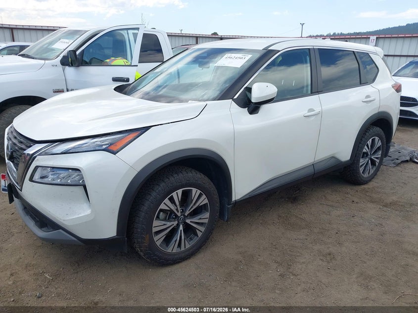 2023 Nissan Rogue VIN JN8BT3BB4PW192020 IAAI salvage auction — ENGINE DAMAGE, Enterprise Vehicles Clear Only (Idaho), sold $25 on 2026-07-29 (photo 2)