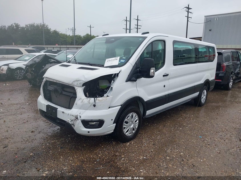 2026 Ford Transit-350 VIN 1FBAX2Y86TKA54180 IAAI salvage auction — LEFT FRONT, Enterprise Vehicles Clear Only (Texas), sold $20,750 on 2026-07-30 (photo 2)