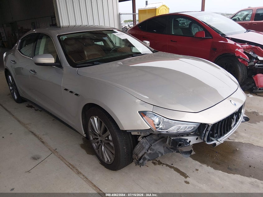 2017 Maserati Ghibli VIN ZAM57XSA9H1196425 IAAI salvage auction — FRONT END, Original (Texas), sold $2,475 on 2026-07-31 (photo 1)