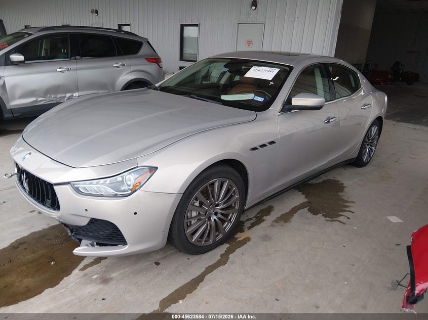 2017 Maserati Ghibli VIN ZAM57XSA9H1196425 IAAI salvage auction — FRONT END, Original (Texas), sold $2,475 on 2026-07-31 (photo 2)