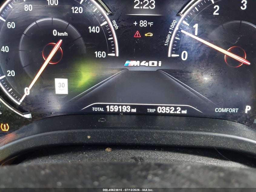 2018 BMW X3 VIN 5UXTS3C51J0Y96387 IAAI salvage auction — NORMAL WEAR, Salvage Title, sold $3,550 on 2026-07-21 (photo 7)