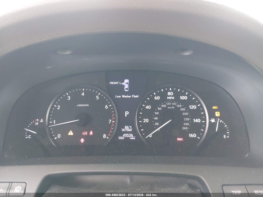 2013 Lexus VIN JTHCL5EF3D5017705 IAAI salvage auction — FRONT END, Salvage Title, sold $10,000 on 2026-07-31 (photo 7)