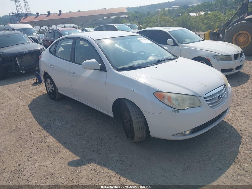 2010 Hyundai Elantra VIN KMHDU4AD2AU855674 IAAI salvage auction — LEFT SIDE, Salvage (Pennsylvania), sold $450 on 2026-07-28 (photo 1)