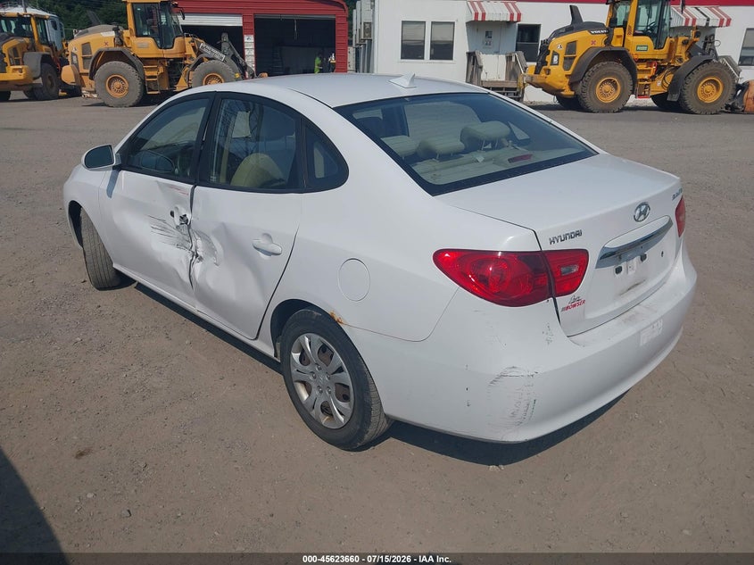2010 Hyundai Elantra VIN KMHDU4AD2AU855674 IAAI salvage auction — LEFT SIDE, Salvage (Pennsylvania), sold $450 on 2026-07-28 (photo 3)