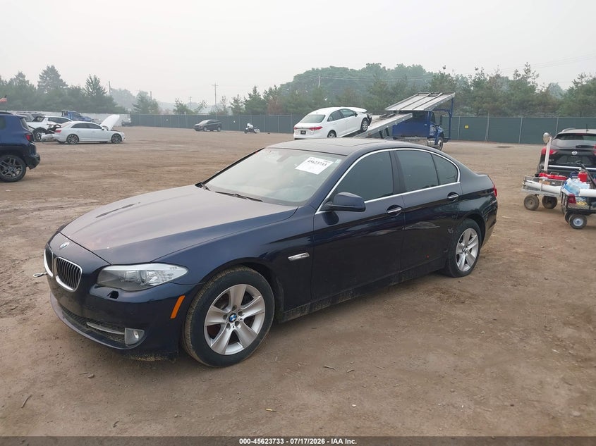 2013 BMW 5 series VIN WBAXH5C57DD113032 IAAI salvage auction — NORMAL WEAR, Clear (Indiana), sold $250 on 2026-07-28 (photo 2)