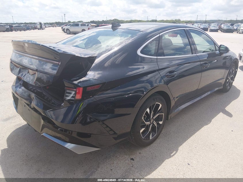 2025 Hyundai Sonata VIN KMHL64JA7SA454734 IAAI salvage auction — REAR END, Enterprise Vehicles Clear Only (Texas), sold $10,100 on 2026-07-20 (photo 4)