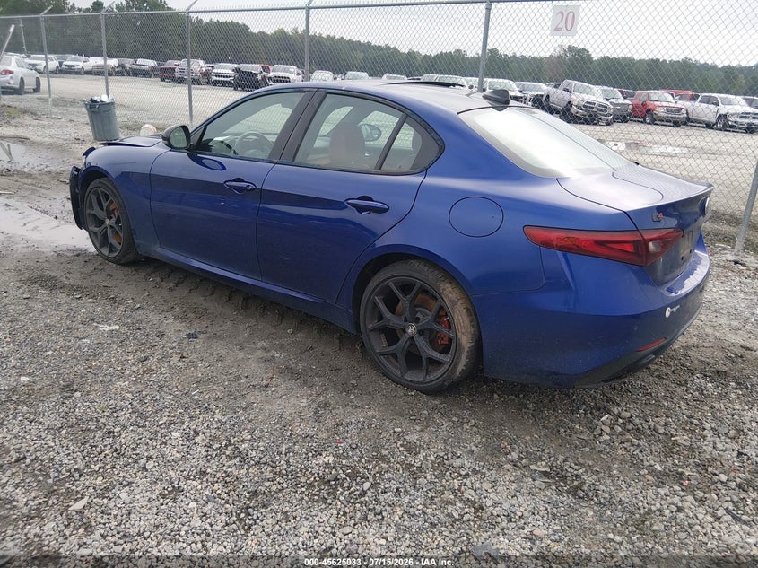 2020 Alfa romeo Giulia VIN ZARFANBN7L7635828 IAAI salvage auction — FRONT END, Salvage Title, sold $8,000 on 2026-08-21 (photo 3)