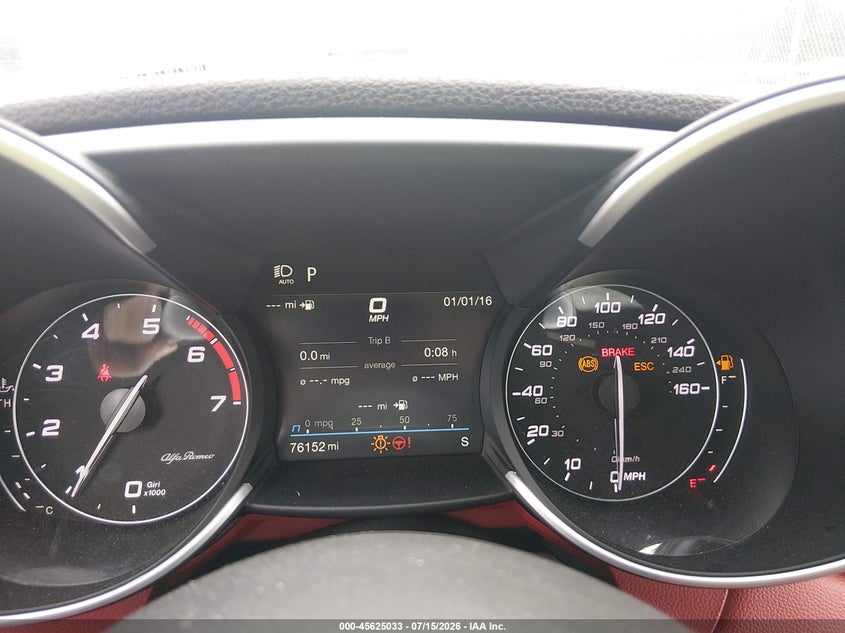 2020 Alfa romeo Giulia VIN ZARFANBN7L7635828 IAAI salvage auction — FRONT END, Salvage Title, sold $8,000 on 2026-08-21 (photo 7)