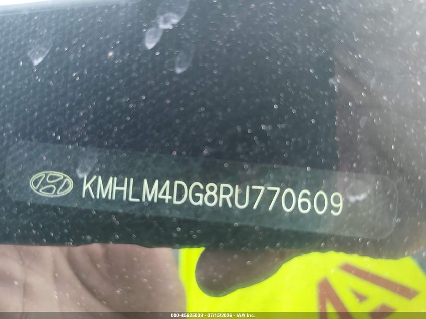 2024 Hyundai Elantra VIN KMHLM4DG8RU770609 IAAI salvage auction — FRONT END, Enterprise Vehicles Clear Only (Florida), sold $11,150 on 2026-07-20 (photo 9)