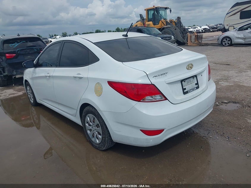 2015 Hyundai Accent VIN KMHCT4AE3FU825517 IAAI salvage auction — NORMAL WEAR, Original (Texas), sold $25 on 2026-07-29 (photo 3)