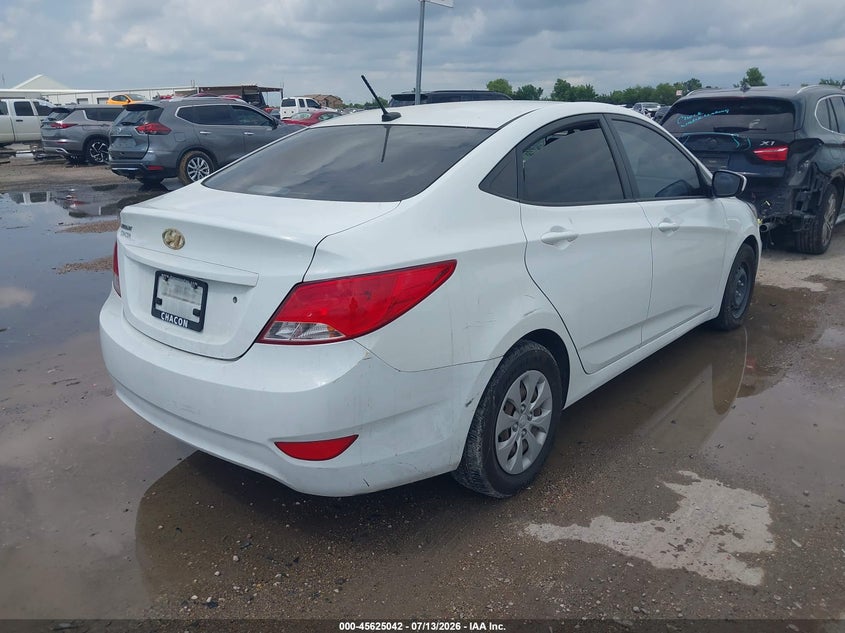 2015 Hyundai Accent VIN KMHCT4AE3FU825517 IAAI salvage auction — NORMAL WEAR, Original (Texas), sold $25 on 2026-07-29 (photo 4)
