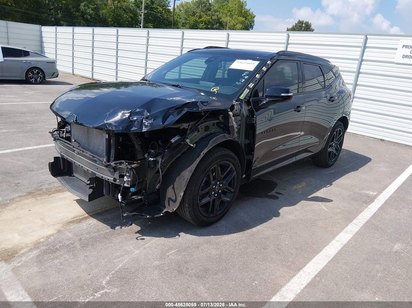 2025 Chevrolet Blazer VIN 3GNKBERS3SS109852 IAAI salvage auction — FRONT END, Salvage Title, sold $7,600 on 2026-08-01 (photo 2)