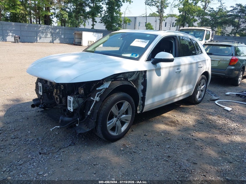 2018 Audi Q5 VIN WA1BNAFY6J2214696 IAAI salvage auction — FRONT END, Salvage (New Jersey), sold $5,900 on 2026-07-29 (photo 2)