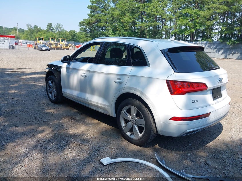2018 Audi Q5 VIN WA1BNAFY6J2214696 IAAI salvage auction — FRONT END, Salvage (New Jersey), sold $5,900 on 2026-07-29 (photo 3)