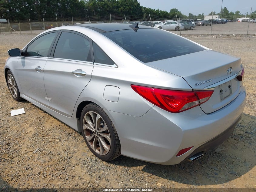 2014 Hyundai Sonata VIN 5NPEC4AB6EH823997 IAAI salvage auction — NORMAL WEAR, Clear (Virginia), sold $1,300 on 2026-07-20 (photo 3)