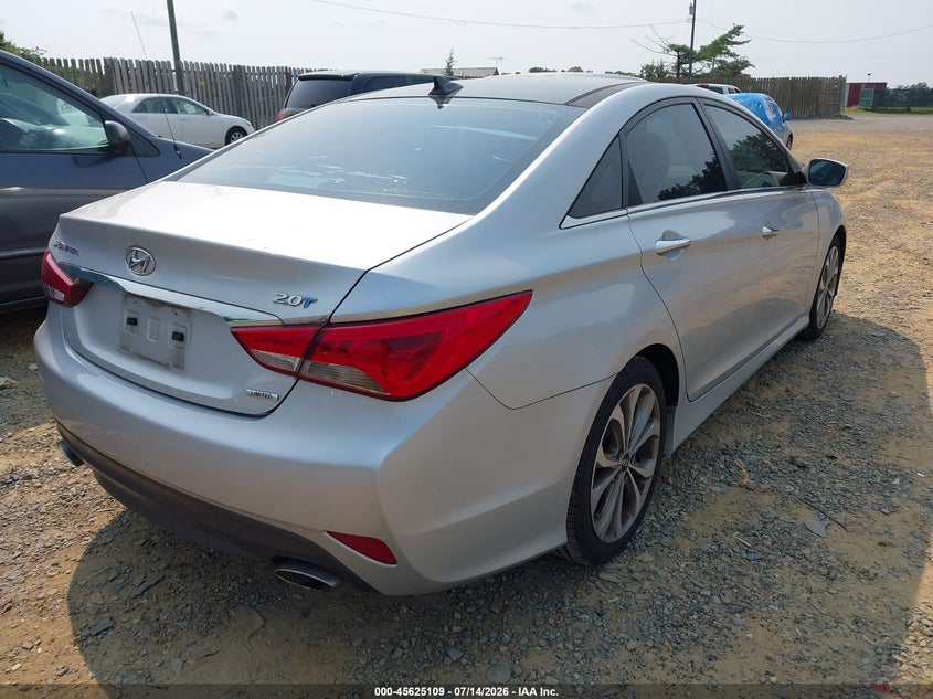 2014 Hyundai Sonata VIN 5NPEC4AB6EH823997 IAAI salvage auction — NORMAL WEAR, Clear (Virginia), sold $1,300 on 2026-07-20 (photo 4)