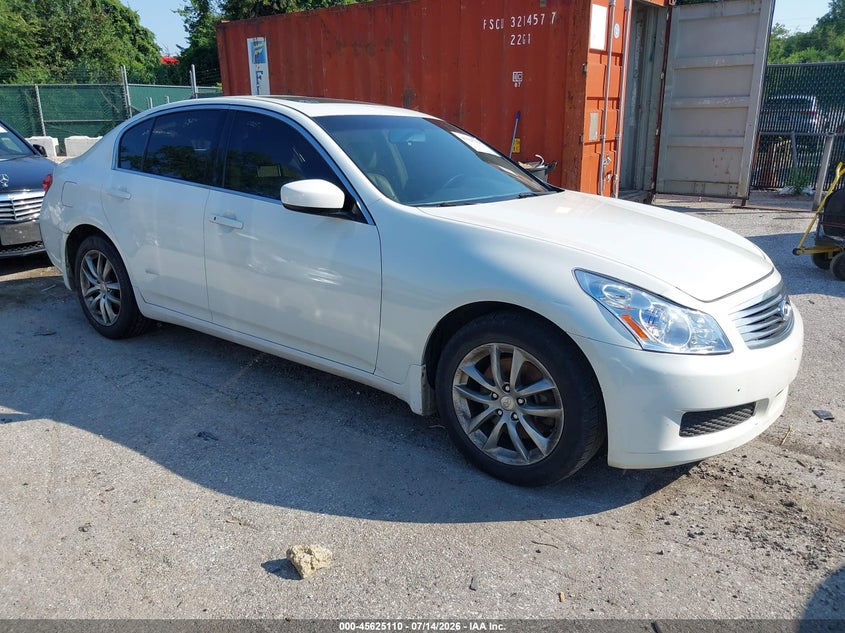 2009 Infiniti G37 VIN JNKCV61F19M351377 IAAI salvage auction — NORMAL WEAR, Clear-Dealer Only (Maryland), sold $400 on 2026-07-23 (photo 1)