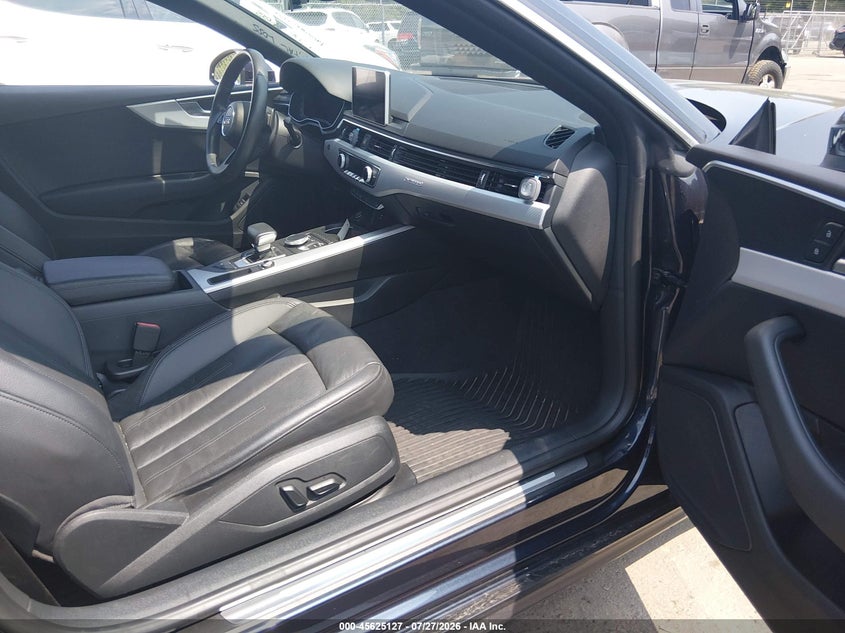 2018 Audi A5 VIN WAUPNAF58JA057824 IAAI salvage auction — RIGHT FRONT, Salvage (Connecticut), sold $1,000 on 2026-08-22 (photo 5)