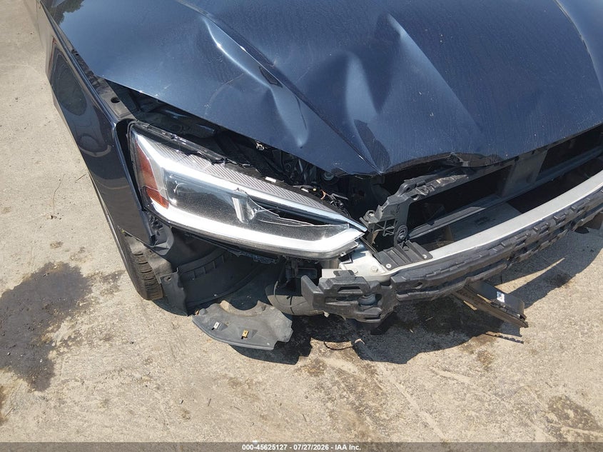 2018 Audi A5 VIN WAUPNAF58JA057824 IAAI salvage auction — RIGHT FRONT, Salvage (Connecticut), sold $1,000 on 2026-08-22 (photo 6)