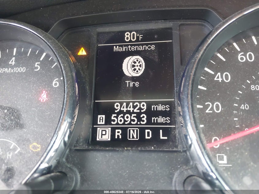 2013 Nissan Rogue VIN JN8AS5MT7DW015909 IAAI salvage auction — RIGHT FRONT, Salvage Title, sold $525 on 2026-07-29 (photo 7)