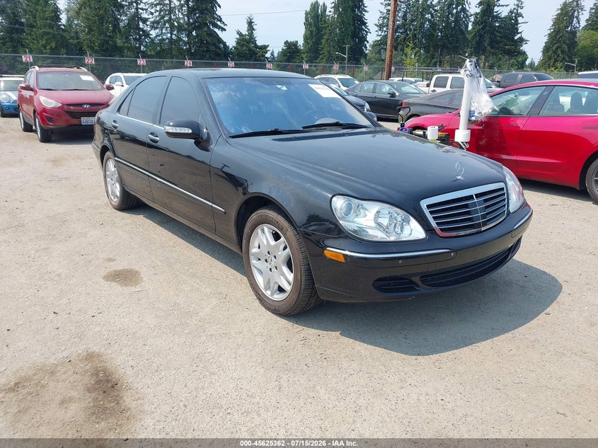 2003 Mercedes-benz S class VIN WDBNG75J03A329001 IAAI salvage auction — LEFT REAR, Clear (Washington), sold $2,800 on 2026-07-22 (photo 1)