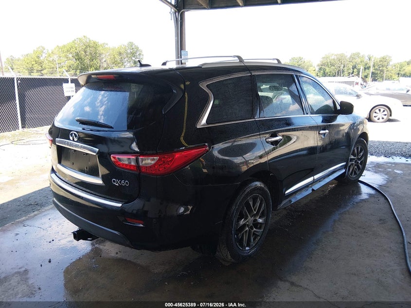 2015 Infiniti Qx60 VIN 5N1AL0MN3FC525655 IAAI salvage auction — NORMAL WEAR, Repossession Paperwork (Georgia), sold $500 on 2026-08-25 (photo 4)