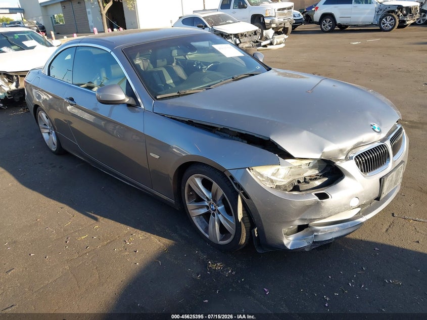 2011 BMW 3 series VIN WBADW7C58BE545236 IAAI salvage auction — FRONT END, Salvage Certificate (California), sold $1,175 on 2026-07-31 (photo 1)
