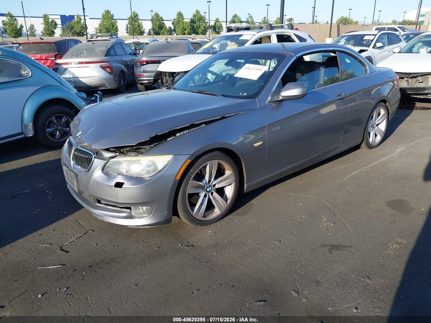 2011 BMW 3 series VIN WBADW7C58BE545236 IAAI salvage auction — FRONT END, Salvage Certificate (California), sold $1,175 on 2026-07-31 (photo 2)